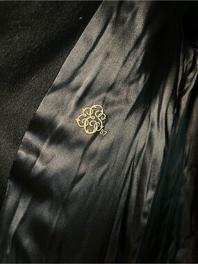 Vintage Wool Embroidered Peacoat - needs mending
